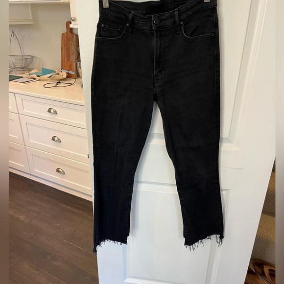 MOTHER Jeans Black Crop Flare size 29 - Picture 2 of 8